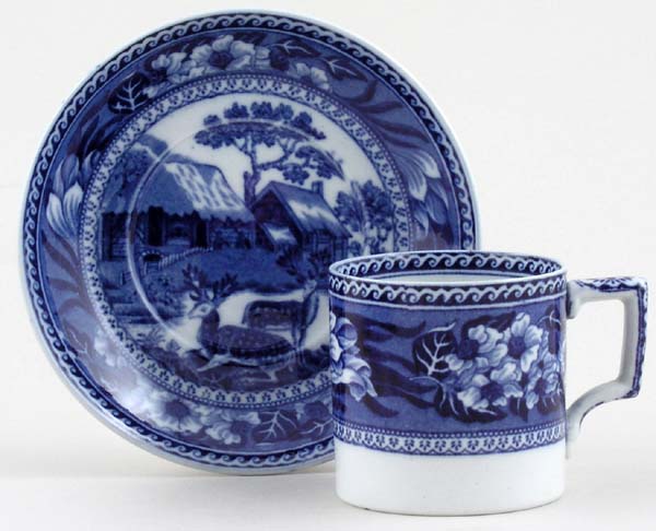 Coffee Can and Saucer c1920s